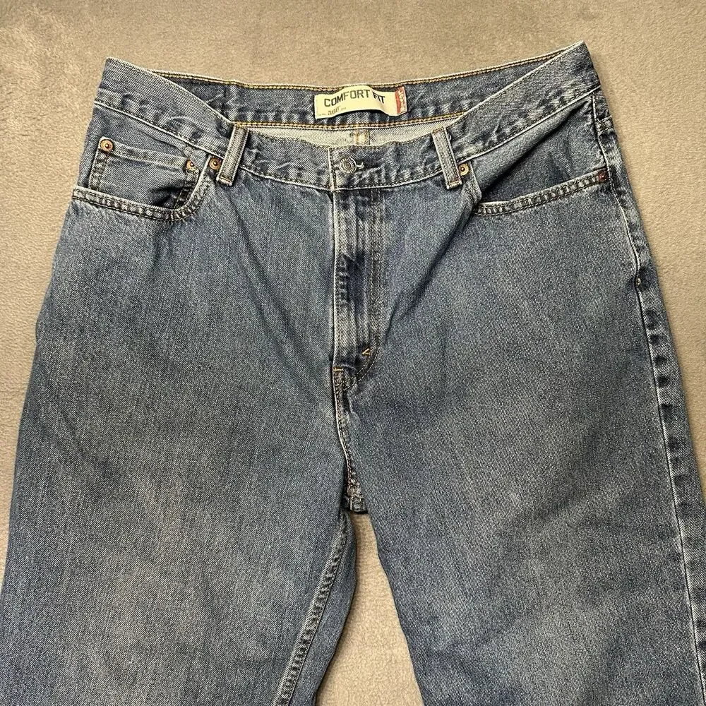 Levis 560 Mens 36x29 Comfort Fit Tapered Jeans Blue Medium Wash Y2K EUC